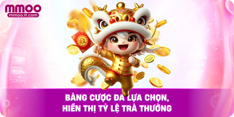 Bảng cược đa lựa chọn, hiển thị tỷ lệ trả thưởng